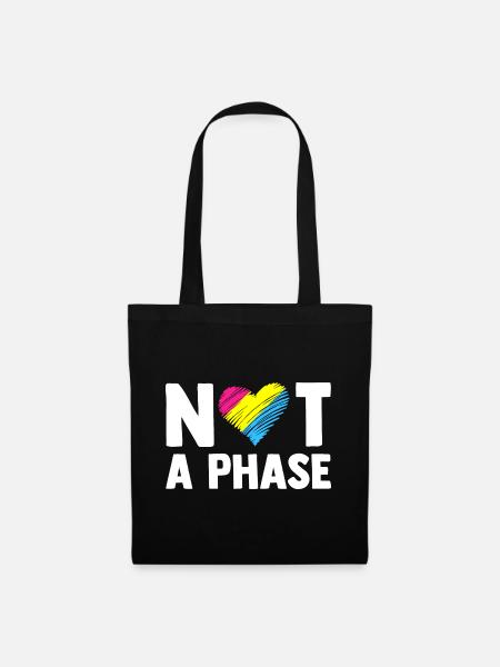 Not A Phase Gay Bisexual Pride Rainbow Lgbtq Diver - Stoffbeutel - Schwarz