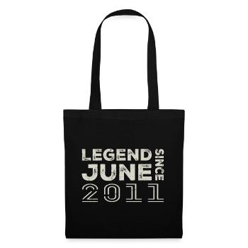 June 2011 Birthday June 2011 June Gift 2011 - Tote Bag - black - Front