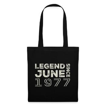 June 1977 Birthday June 1977 June Gift 1977 - Tote Bag - black - Front
