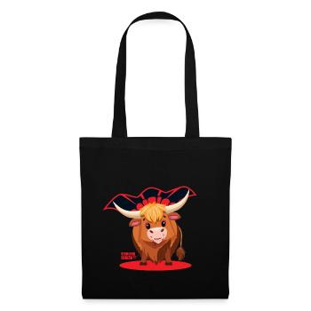 Vache vampire des Highlands - Sac en tissu - noir - Devant