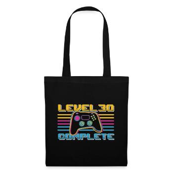 30 ans Niveau 30 Joueur complet de 30 ans - Sac en tissu - noir - Devant