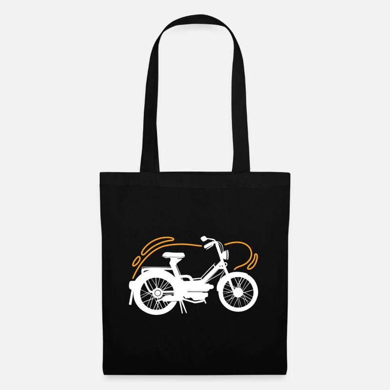 Mobylette - Sac en tissu - noir