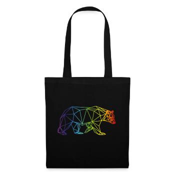 Bear Grizzly Gay Pride Cadeau LGBT Chasseur d'Ours Marron - Sac en tissu - noir - Devant