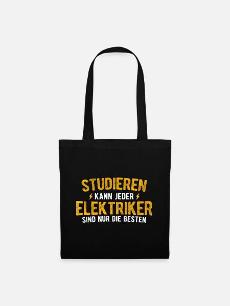 Elektriker Elektrik - Stoffbeutel - Schwarz