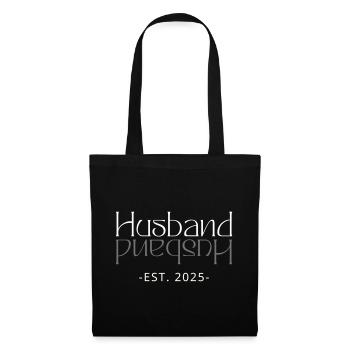 Husband Est. 2025 Couple marié Famille assortie - Sac en tissu - noir - Devant