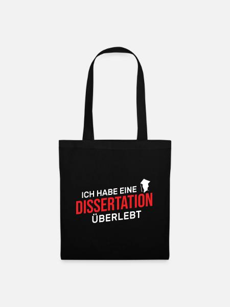 Doktortitel - Stoffbeutel - Schwarz