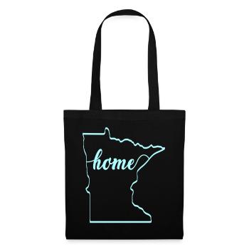 Home Minnesota Design für stolze Minnesotaner - Stoffbeutel - Schwarz - Vorne
