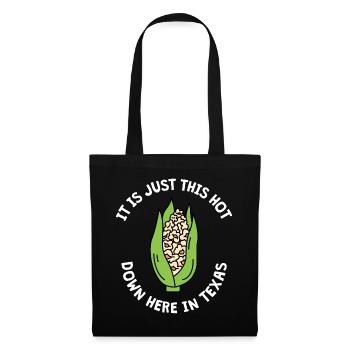 Texas Weather Popcorn Design pour les fiers Texans - Sac en tissu - noir - Devant