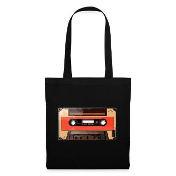 Bande, Musique, Cassette, Rétro, HIPHOP, Cadeau - Sac en tissu - noir - Devant