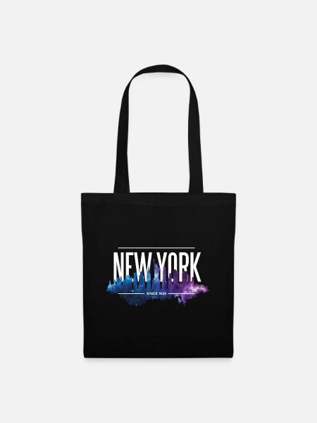 NEW YORK - Stoffbeutel - Schwarz