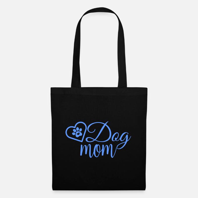 Dog Mom - Stoffbeutel - Schwarz