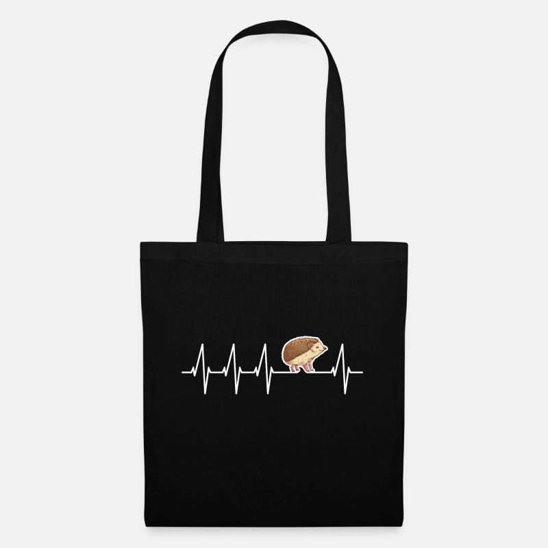 Hérisson - Sac en tissu - noir