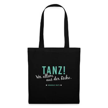 Tanz! Vor allem aus der Reihe. Binaurale beats - Stoffbeutel - Schwarz - Vorne