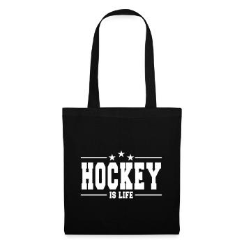 hockey is life 1 - Sac en tissu - noir - Devant