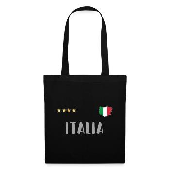 Maillot de football avec coeur - Sac en tissu - noir - Devant