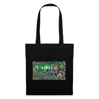 Ayahuasca DMT Visionary Art Psychedelic Art - Stoffbeutel - Schwarz - Vorne