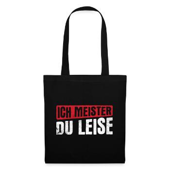 Chef Geschenk Spruch - Stoffbeutel - Schwarz - Vorne