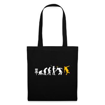 drôle Frisbee Golf Shirt Evolution Disc golf - Sac en tissu - noir - Devant