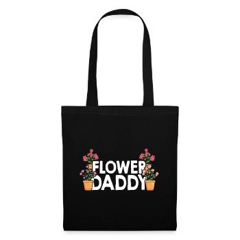 Flower Daddy Botanical Flowers Gardening Plant Lov - Stoffbeutel - Schwarz - Vorne