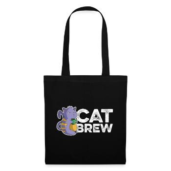 Cat Brew Graphic Homebrewing Winemaking Brewery Cr - Stoffbeutel - Schwarz - Vorne