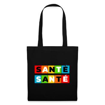 Santé - Sac en tissu - noir - Devant