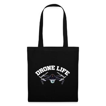 Drone Life Graphic Drone Flying Quadcopter Pilot R - Tote Bag - black - Front