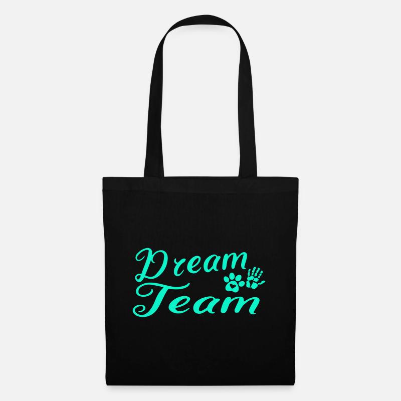Hund Dream Team - Stoffbeutel - Schwarz