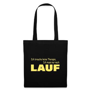 Therapie LAUF - Stoffbeutel - Schwarz - Vorne
