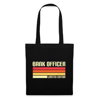 Bank Officer Limited Edition Banker Bank Clerk Fin - Stoffbeutel - Schwarz - Vorne