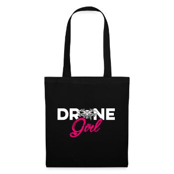 Drone Girl Graphic Drone Flying Quadcopter Pilot R - Tote Bag - black - Front