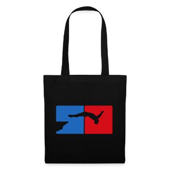 Retro Graphic Cliff Diver Cliff Diving Tombstoning - Tote Bag - black - Front
