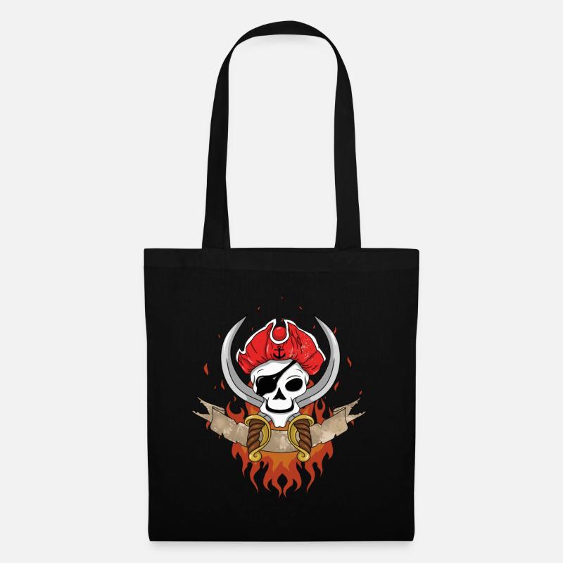 Pirate Skull - Stoffbeutel - Schwarz