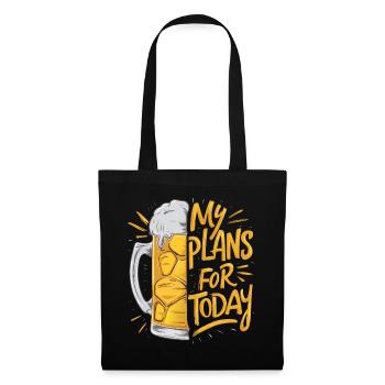 Bier - My plans for today - Tote Bag - black - Front