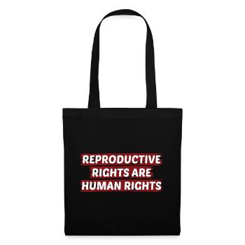 Reproductive Rights Are Human Rights Bisexual Tran - Stoffbeutel - Schwarz - Vorne