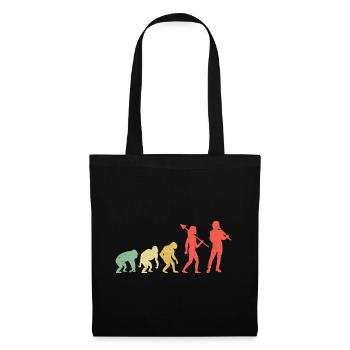 Evolution Recorder Player Musical Instrument Music - Tote Bag - black - Front