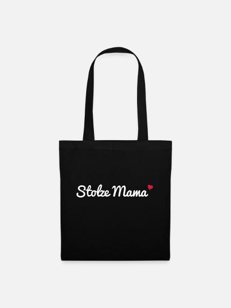 Stolze Mama - Stoffbeutel - Schwarz