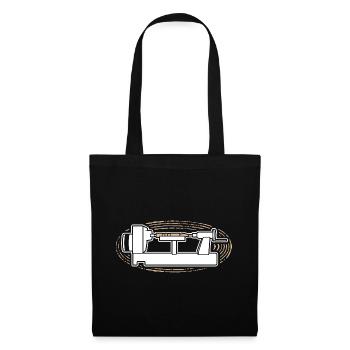 Calculs - Sac en tissu - noir - Devant