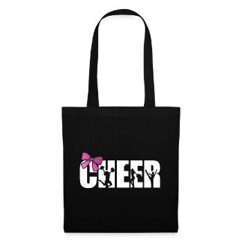 Cheer Graphic Cheerleading Cheerleader Gymnast Dan - Stoffbeutel - Schwarz - Vorne