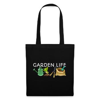 Garden Life Gardener Horticulturist Gardening Land - Stoffbeutel - Schwarz - Vorne