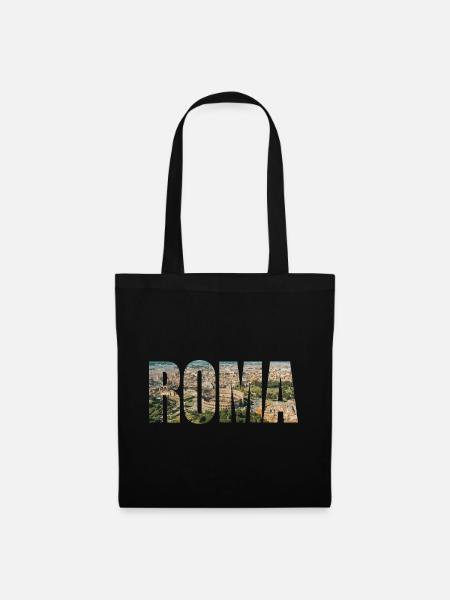 roma rom - Stoffbeutel - Schwarz