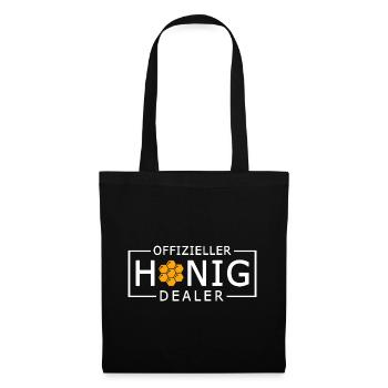 Offizieller Honig Dealer Bienenliebhaber Imker Hon - Stoffbeutel - Schwarz - Vorne