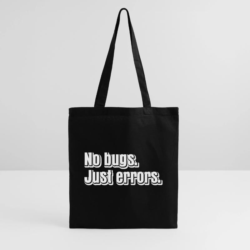 No Bugs Just Errors Coder Programmer Nerd Software Stoffbeutel
