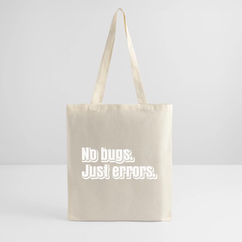 No Bugs Just Errors Coder Programmer Nerd Software Stoffbeutel