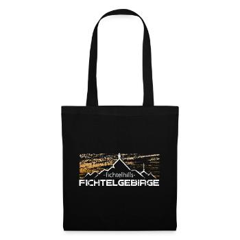 Fichtelgebirge Fichtelhills Sonnensturm - Stoffbeutel - Schwarz - Vorne
