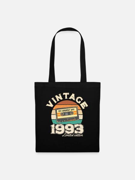 1993 Retro sunset cassette - Tote Bag - black