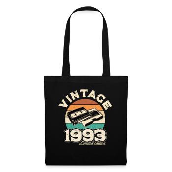 1993 Retro sunset videotape - Tote Bag - black - Front
