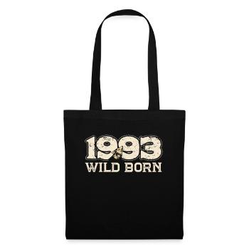 BC 1993 Wild geboren - Stoffbeutel - Schwarz - Vorne