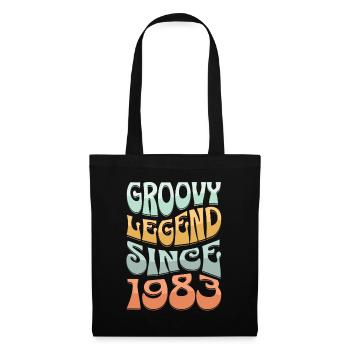Légende groovy depuis 1983 - Sac en tissu - noir - Devant