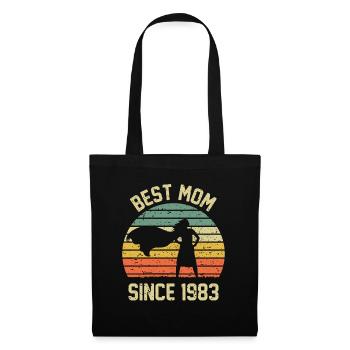 Meilleure maman depuis 1983 - Sac en tissu - noir - Devant