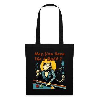 Wondering funny billiards cat is searching - Tote Bag - black - Front